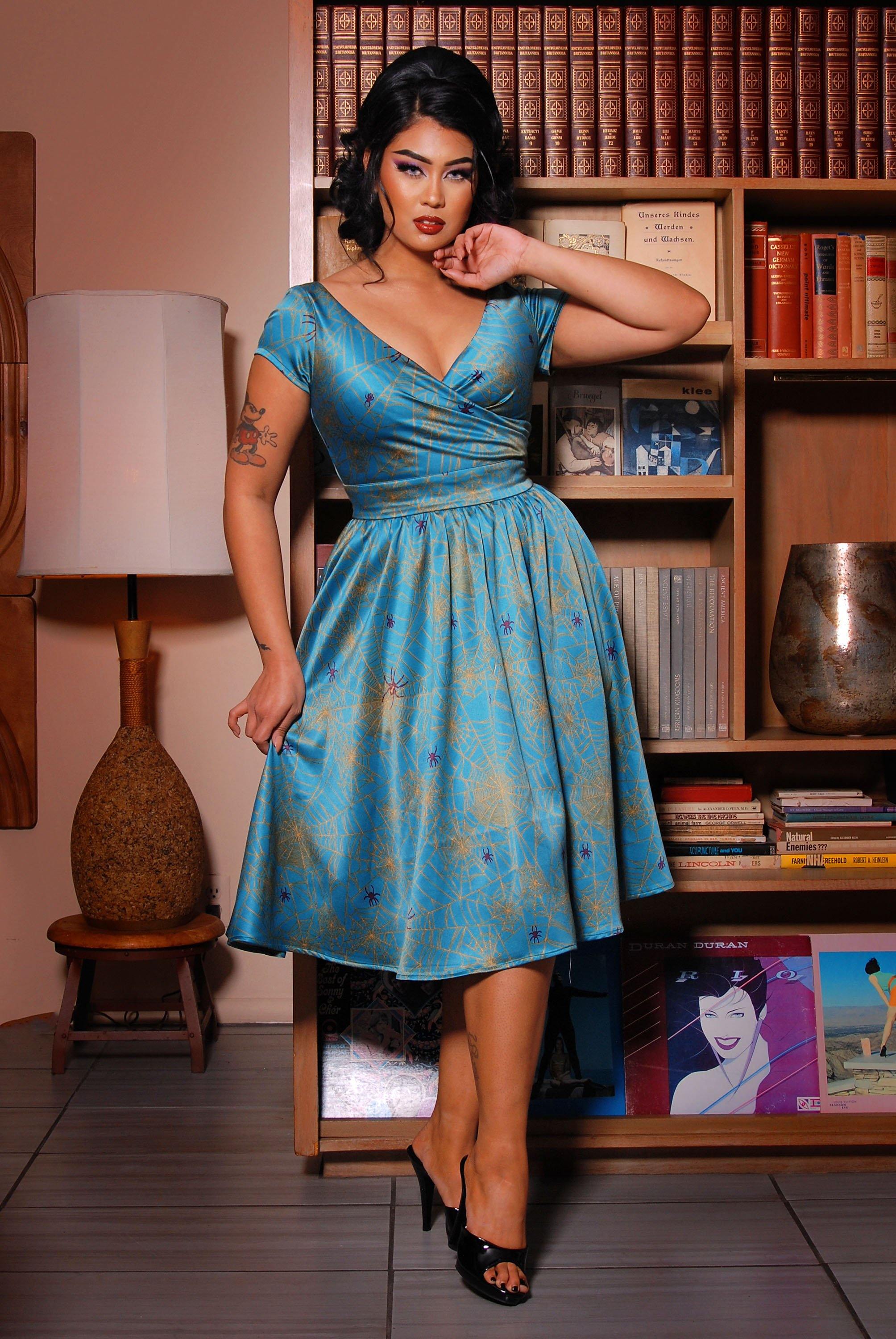 Ava Vintage Style Swing Cocktail Dress ...